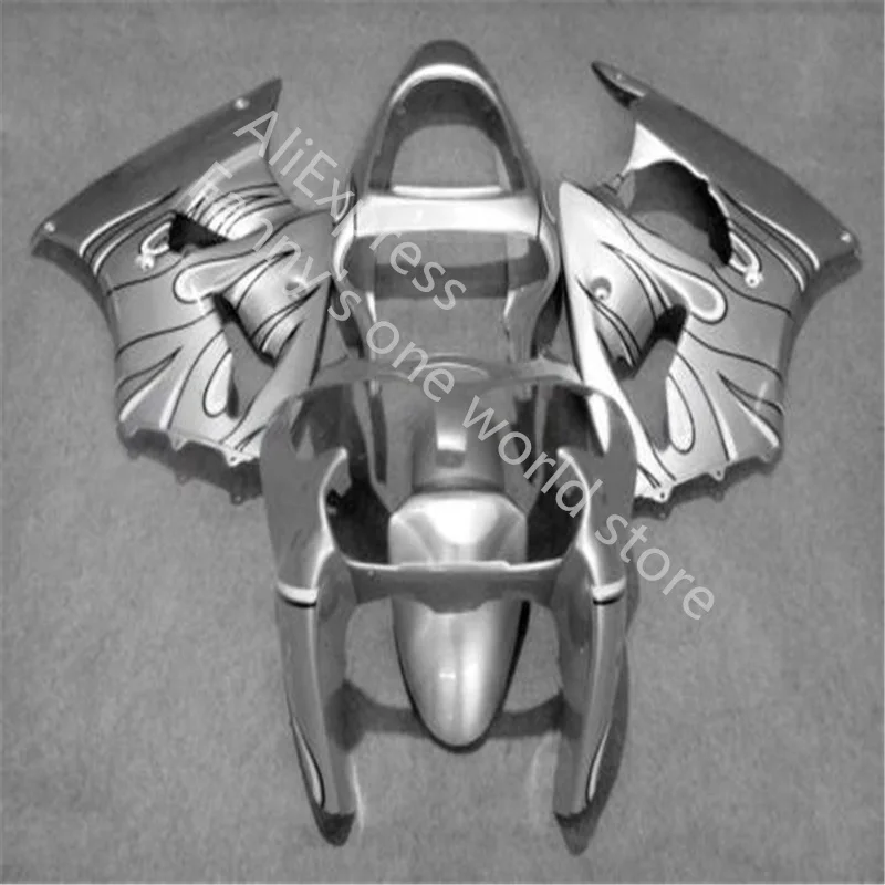 

Injection fairing kit for KAWASAKI Ninja ZX6R ZX-6R 636 2000 2001 2002 motorcycle ZX 6R 00-02 silver colour fairing
