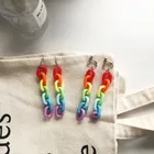 Длинные висячие серьги, непальская Радуга, лесбиянки, ЛГБТ, для женщин, девушек, плетеные ювелирные изделия для пары, дружбы