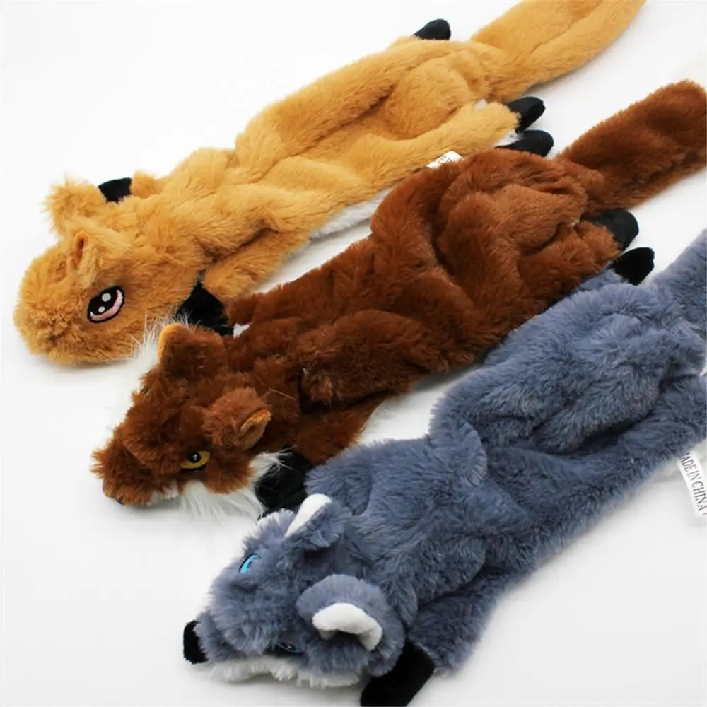 

Puppy Honking Squirrel for Dogs Cat Chew Squeaker Squeaky Toy Dog Toys Stuffed Chew Squeaking Plush Sound Animals Pets Toy