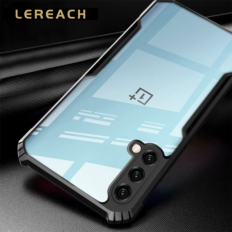 

Lereach Silicone Shockproof Matte Phone Case For OnePlus Nord CE Transparent Thin Cover
