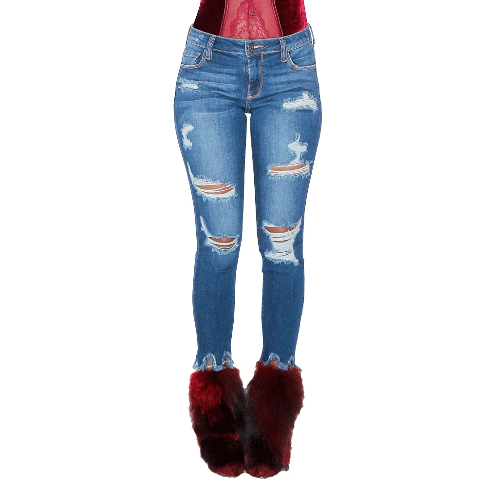 

Jeans Woman High Waisted Straight Skinny Stretchy Pant Streetwear Women Letter Print Hole Washed Denim Pencil Pants Trousers