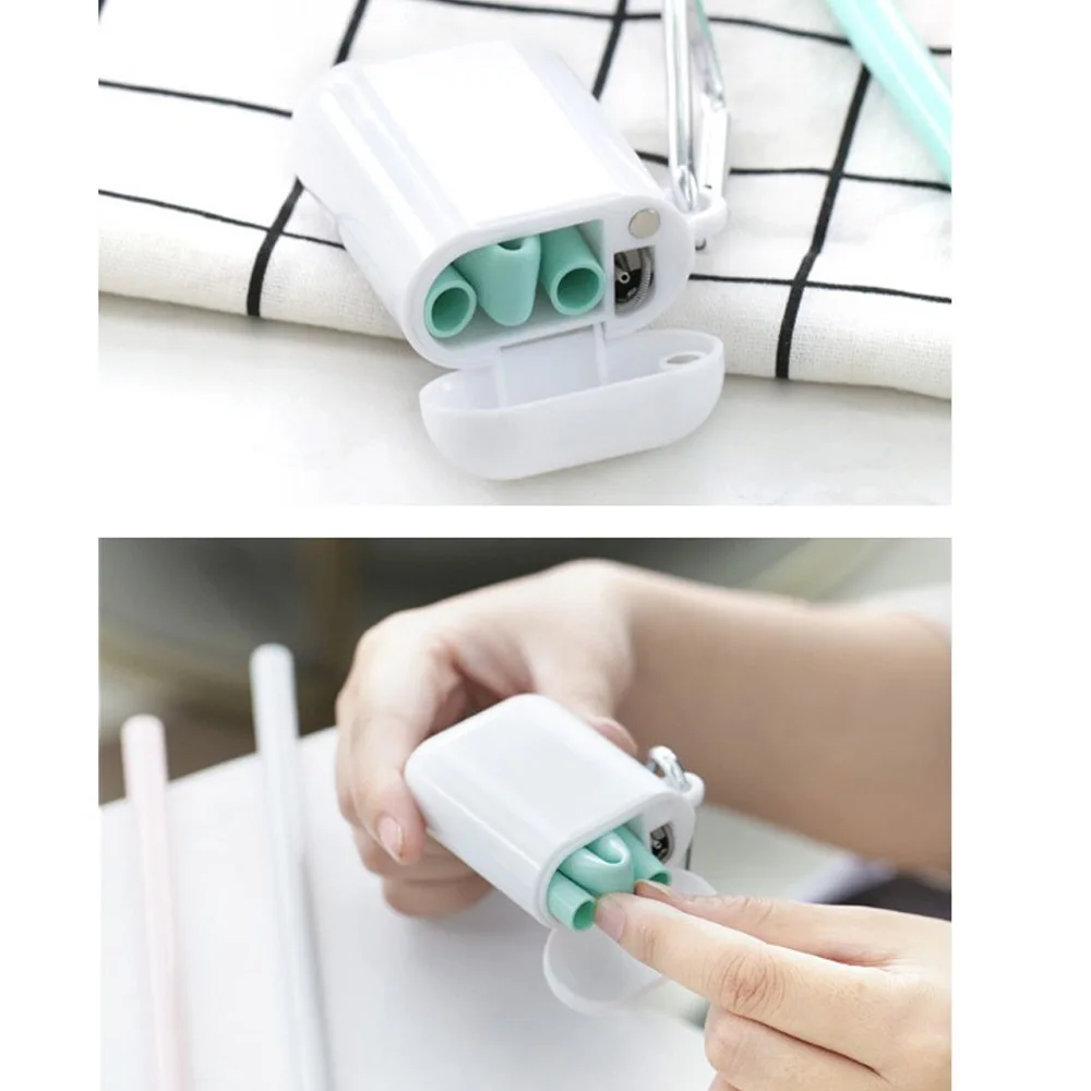 Творческий складной набор соломинок с Pp коробка для хранения Портативный