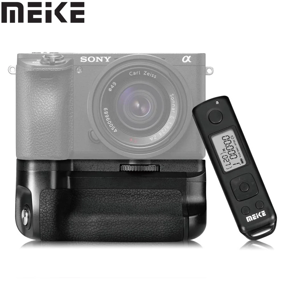 Vertical da Bateria para Sony Trabalhar com 2 Meike Aperto Alpha A6100 A6400 A6300 A6000 Câmera Pces Np-fw50 Bateria Mk-a6300 Pro