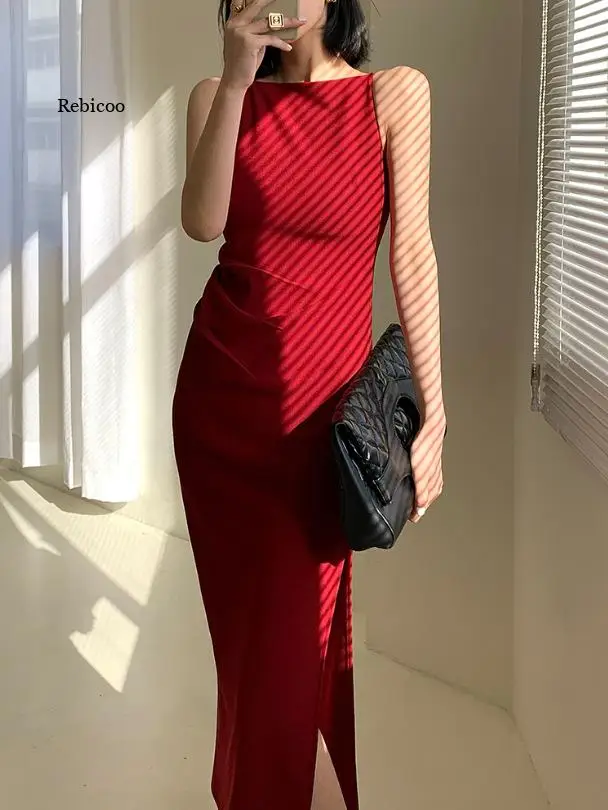 

New Spring and Summer off-Shoulder Slimming Design Sense Temperament Dress Female