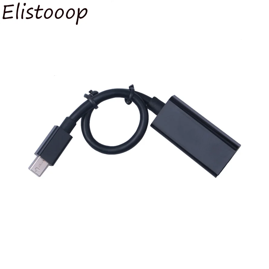 Elistooop 24 см мини DisplayPort Дисплей Порт DP к HDMI адаптер кабель для Apple Mac Macbook Pro Air |