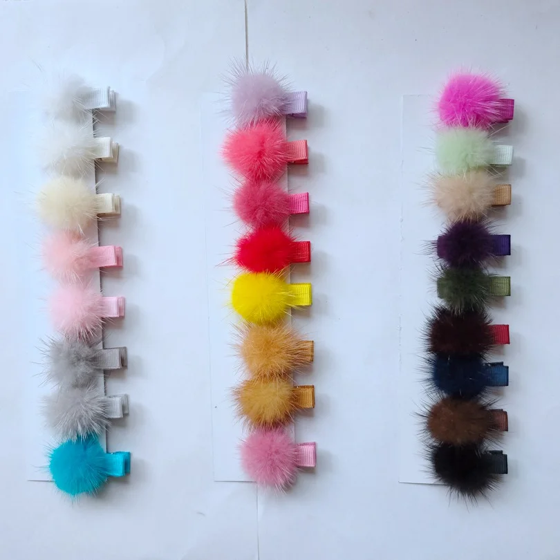 Резинки для волос с помпоном 20 шт. GR113 | Аксессуары одежды