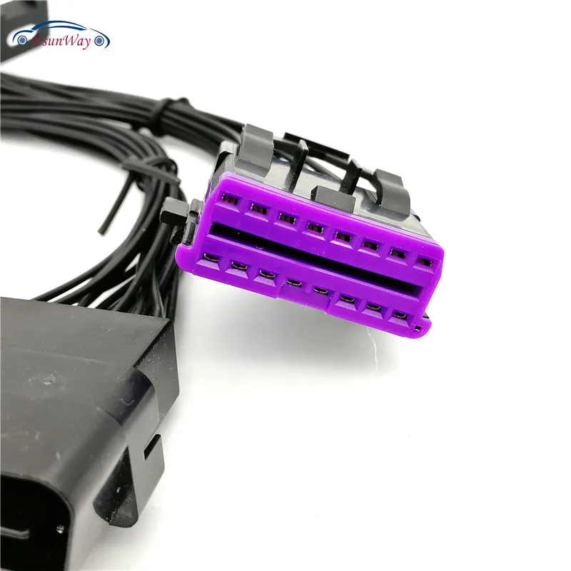 Полный Pin DIY OBD2 кабель 16Pin мужской порт двойной 16 контактный женский OBDII J1962