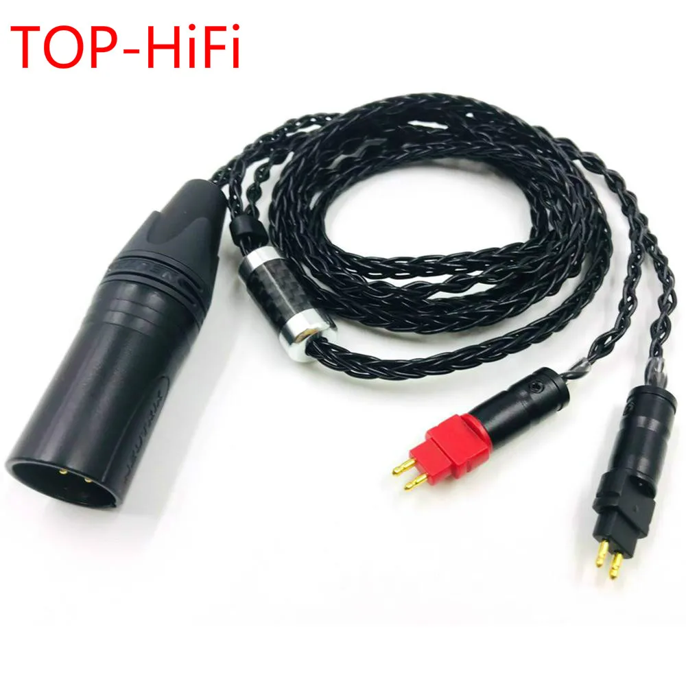 TOP-HiFi DIY 4-pin XLR Male Balanced Headphone Upgrade Cable For HD600 HD650 HD525 HD545 HD565 HD580 HD6XX Earphones