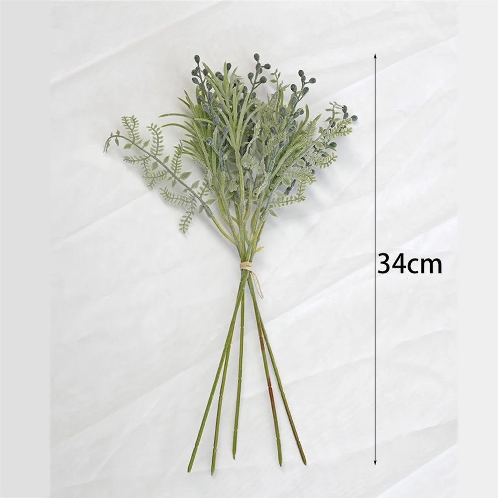 

Handmade Luohan fruit bundle with flocked leaves fleur artificielle plastic Artificial Flowers for wedding Christmas decoration