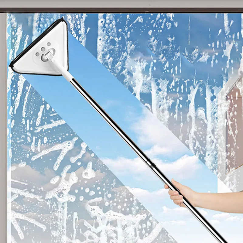 

Новинка, телескопические плоские швабры для мытья окон, двухсторонние стеклоочистители, бытовая уборка