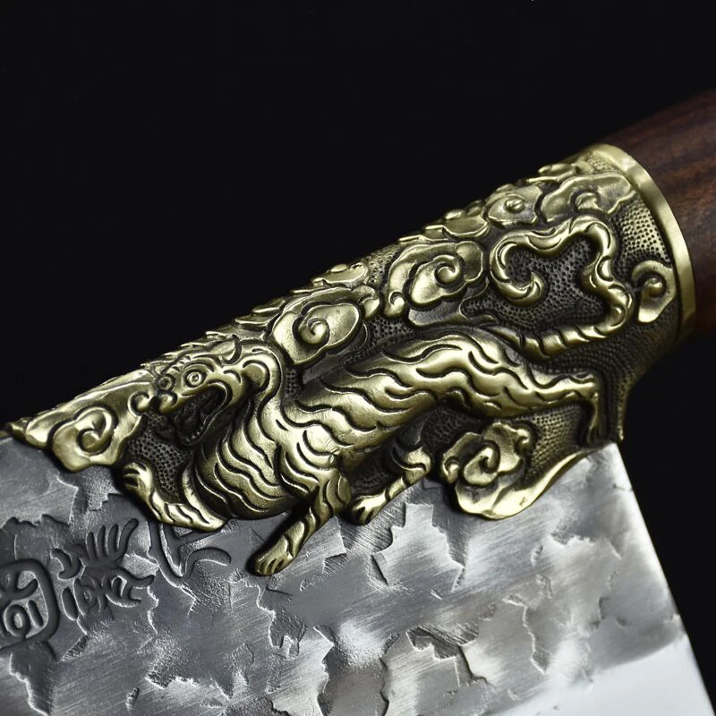 Нож для нарезки Longquan кухонный нож острый шеф-повар специальный ручной Кованый