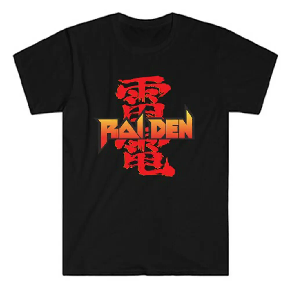 Raiden Мужская черная футболка с логотипом игры в ретро стиле размеры от S до