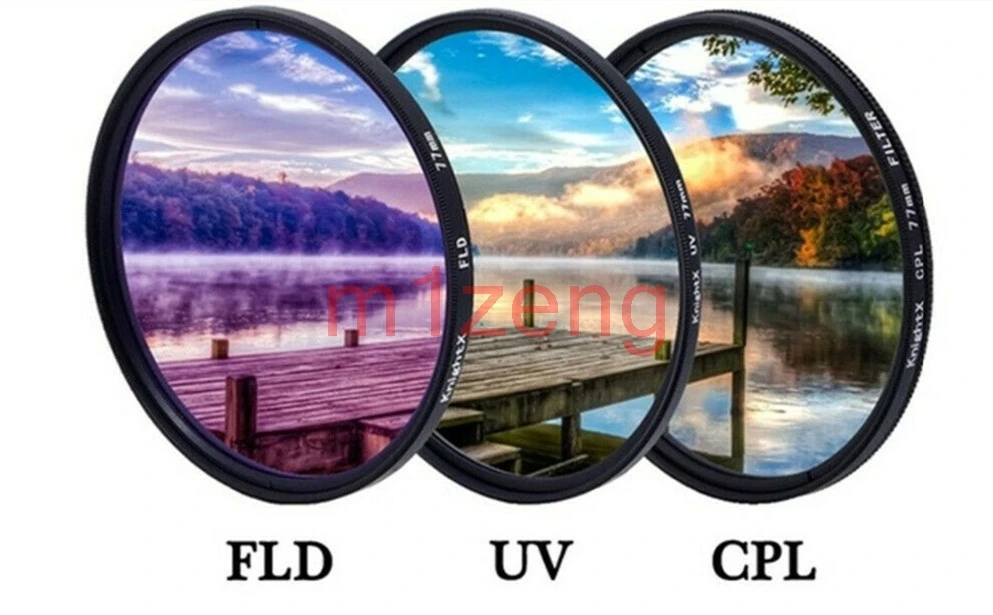 

30 37 40,5 43 46 49 52 55 58 62 67 72 77 82 мм UV + FLD + CPL защитный фильтр для объектива для цифровой зеркальной камеры canon nikon pentax sony
