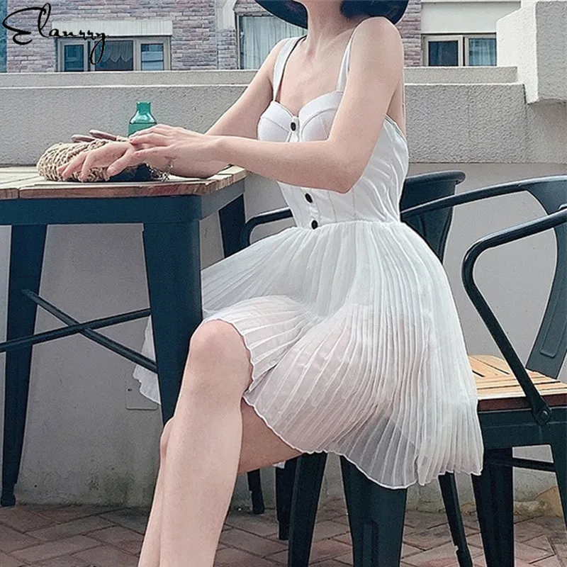 Женский цельный купальник Одноцветный с пуш ап Купальная юбка белые купальные