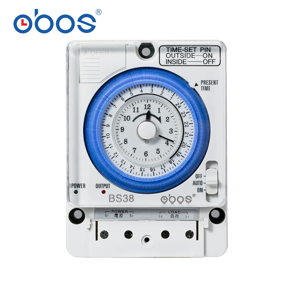 Аналоговый таймер Din rial реле светодиодный индикатор переключатель времени