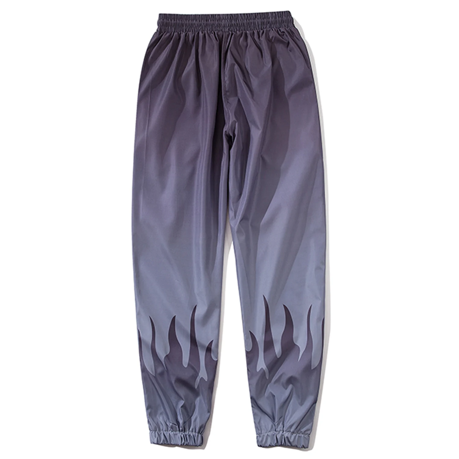 Градиентные повседневные брюки для мужчин Harajuku Fire с буквенным принтом