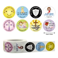 500pcs 2 5cm children christian stickers bible scriptures faith prayer god signs decoration label stationery sticker