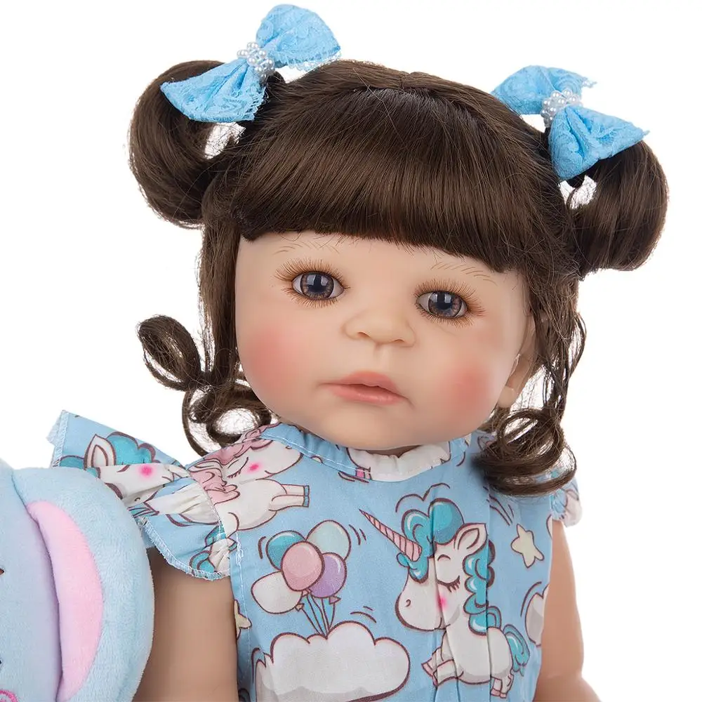 KEIUM 55 см Силиконовые всего тела Reborn Детские куклы Реалистичная Boneca живой Bebe для