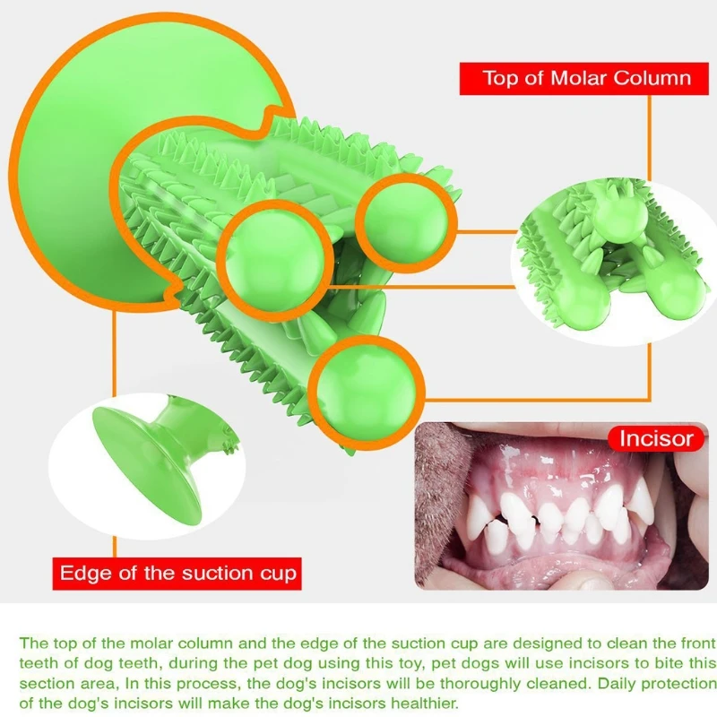 

Pet Bite Training Chew Toy Cactus Food Spiller Dog Toothbrush Dental Chewing Toys Tooth Cleaning Puppy Grind Teeth Interactive B