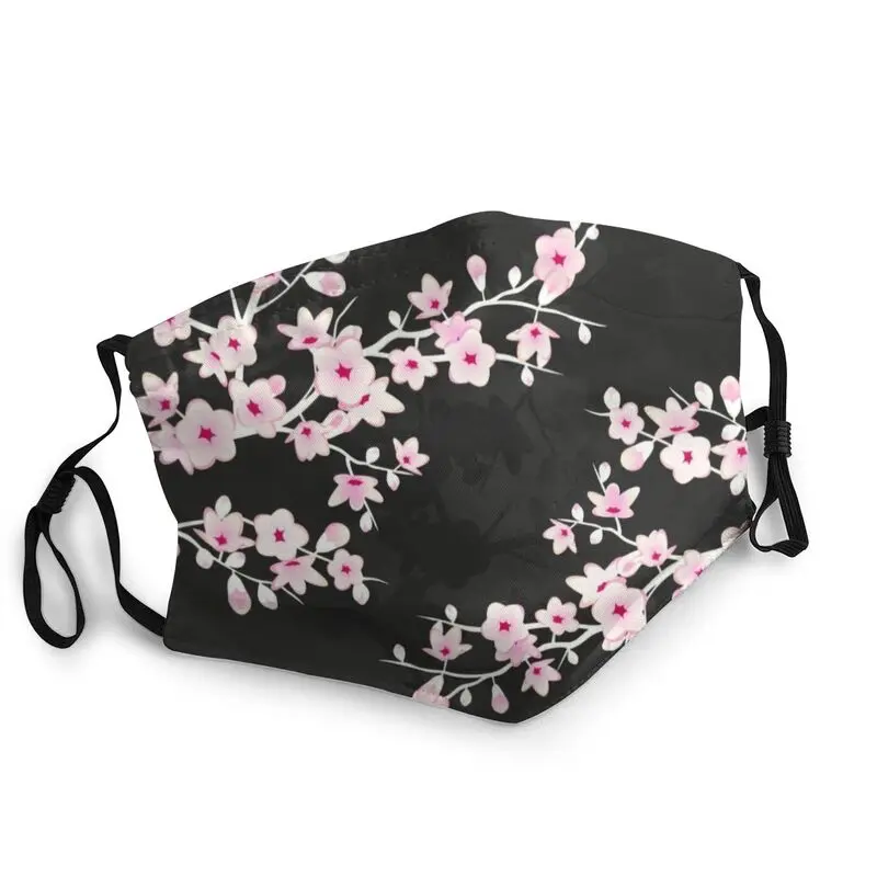 

Breathable Cherry Blossom Japan Sakura Mouth Mask Flowers Floral Anti Haze Dust Protection Mask Respirator Muffle