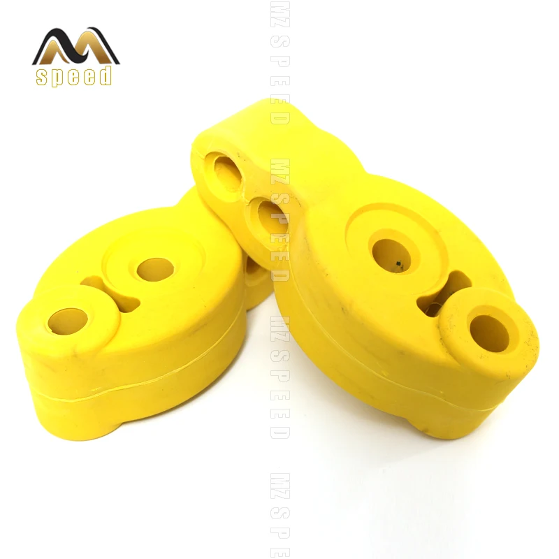 Автомобильные аксессуары 2 шт. 4 отверстия желтые Универсальные выхлопные трубы