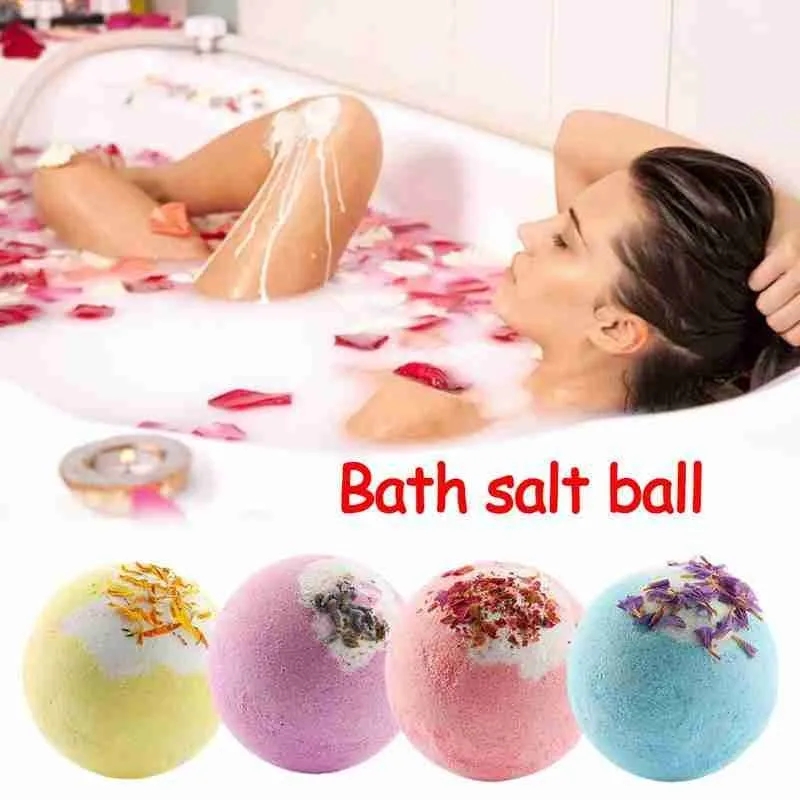 

Bath Salt Ball Bubble Shower Bombs Ball Body Cleaner Aromatic Care Moisturizing Stress Skin 1pc Relief Shower Exfoliating B O7V6