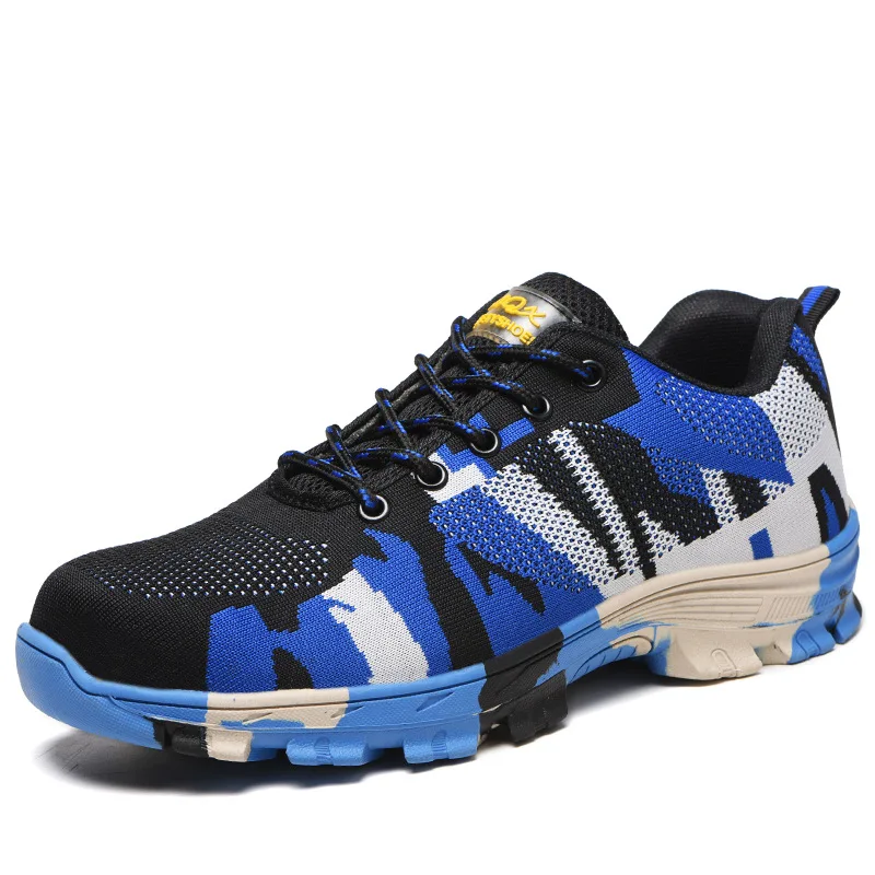 Мужская модная Рабочая защитная обувь со стальными носками для строительных