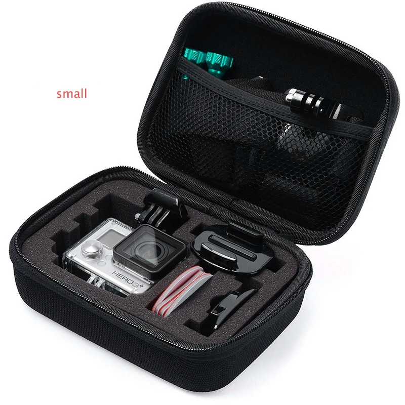 

small Protective Case for GoPro Hero 3 4 5 6 7 SJCAM Sport Camera Accessory Anti-shock Storage Bag Portable Action Camera Case