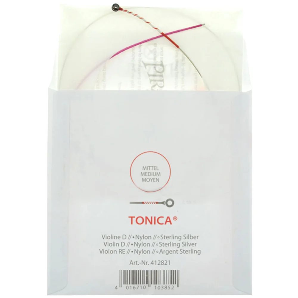 Полноразмерные немецкие струны Пирастро тоника для скрипки размер 4/4 с шариковым