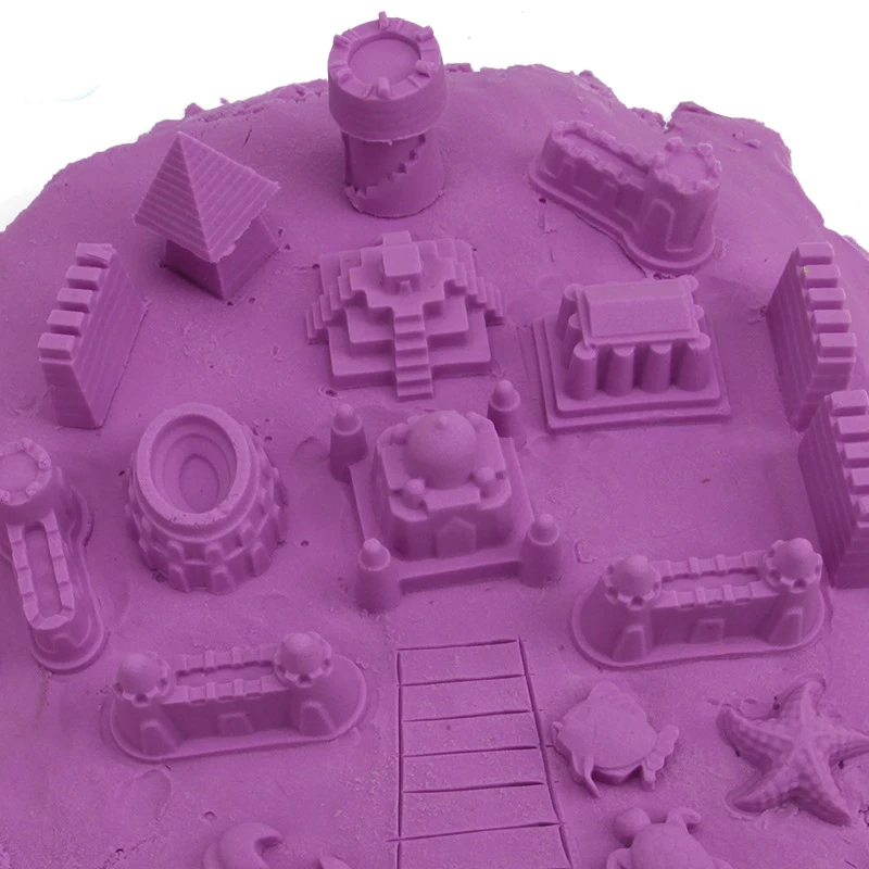 Kids Sand Castle Building Toys Set - 6 Pcs Mini Ancient Building Molds for Children Beach Play - Fun Game Model Kits - Great Gifts for Toddlers image 2