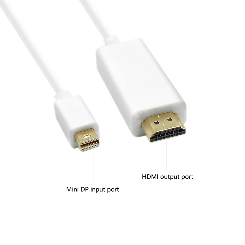 Переходник Mini DisplayPort на HDMI Мини DP кабель Thunderbolt 2 конвертер для MacBook Air 13 Surface Pro 4 |