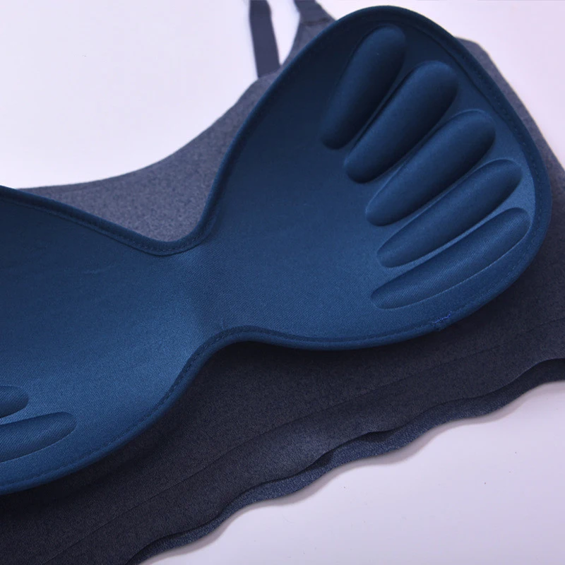 Женский бесшовный спортивный бюстгальтер для бега ударопрочный собранный