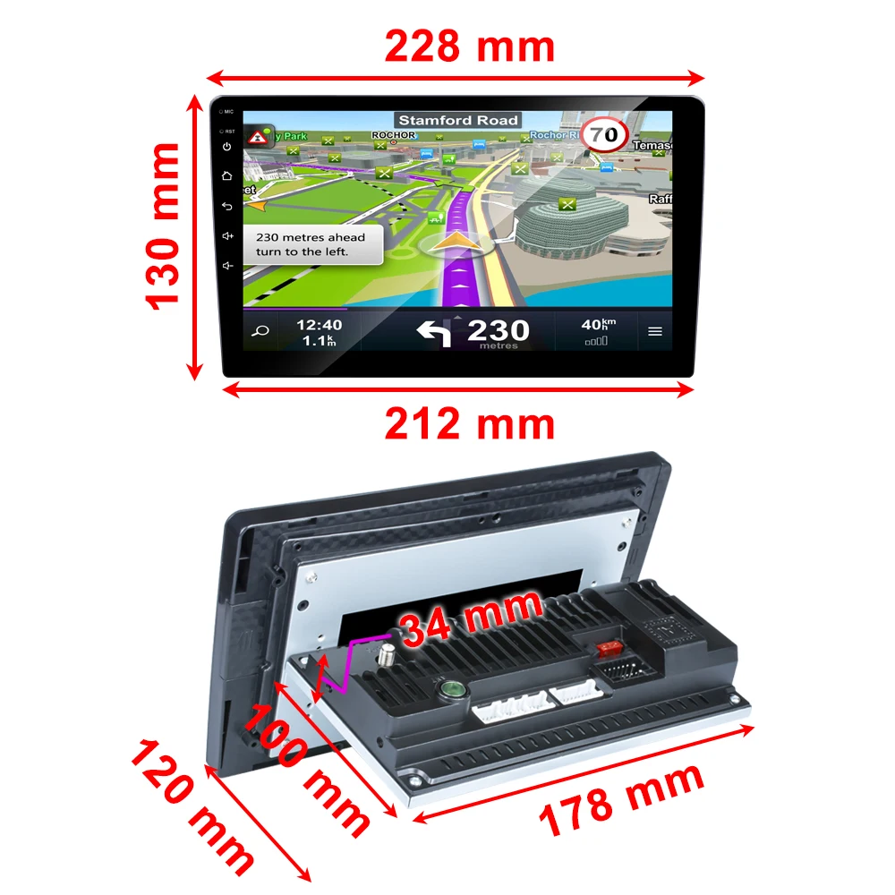 9/10 дюймов 1 din Android автомобильный мультимедийный плеер Авто радио Gps центральный FM