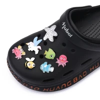 1 piece of marine animal starfish crab cute fish resin shoes accessories shoe buckle accessorie