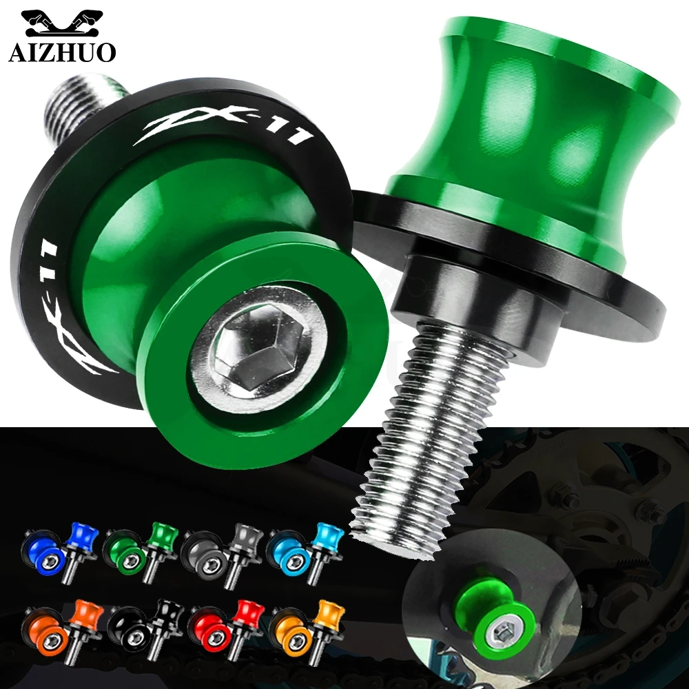 

Аксессуары для мотоциклов ZX 1100 для KAWASAKI ZX1100 ZX11 ZX-11 1990-2001 CNC алюминиевые катушки слайдера с маятниковым рычагом 10 мм винты с подставкой