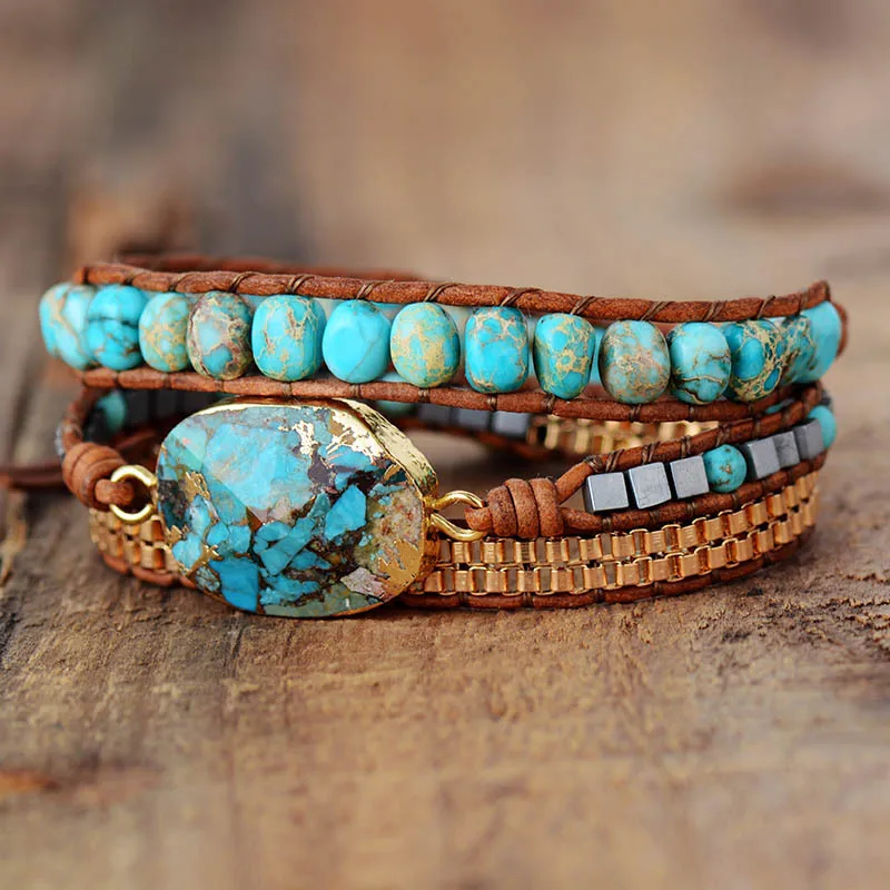 OAIITE женский браслет из искусственного камня розовый кварц амазонит | Украшения и