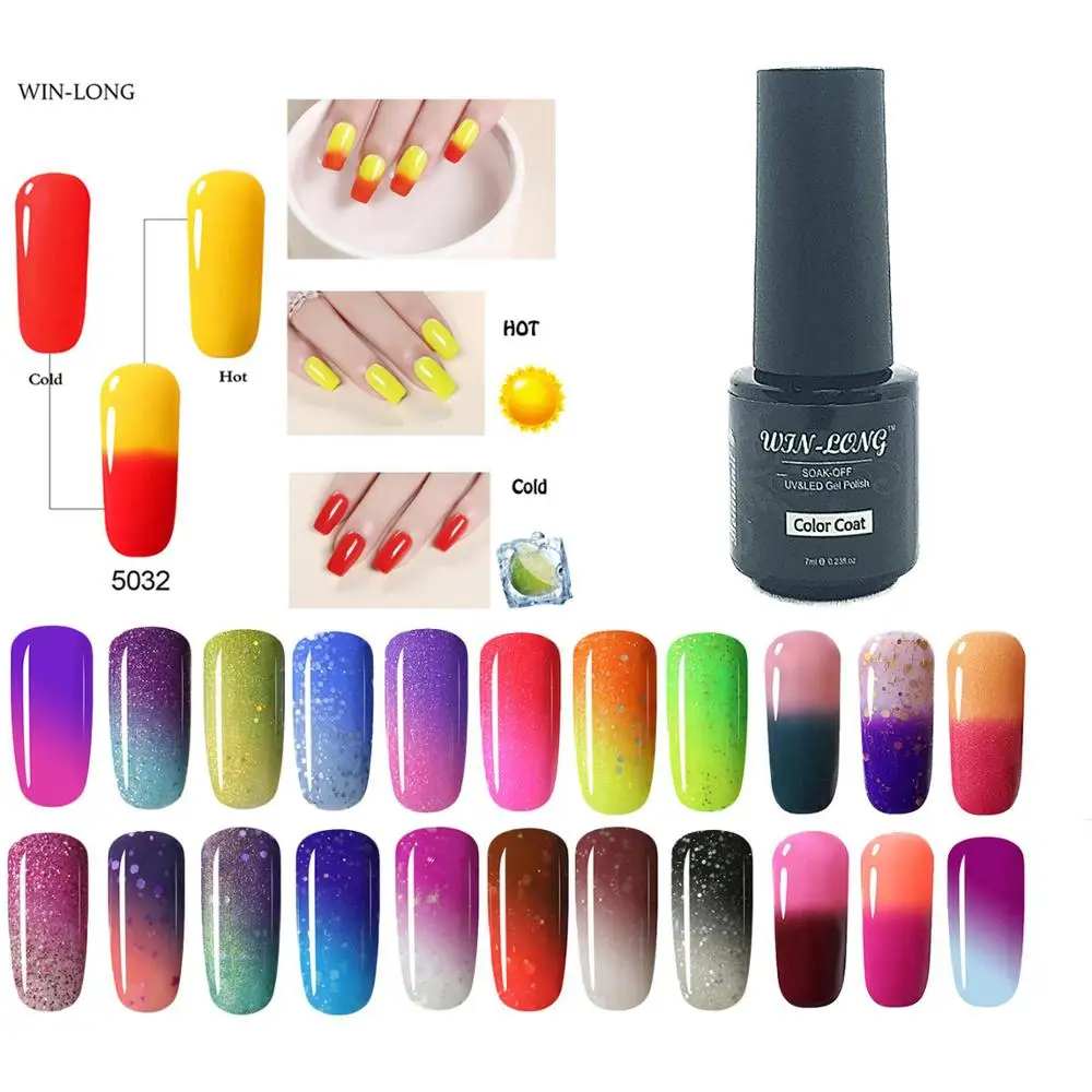 Беспроигрышный 7 мл меняющий цвет УФ гель лак для ногтей отмачиваемый Гель