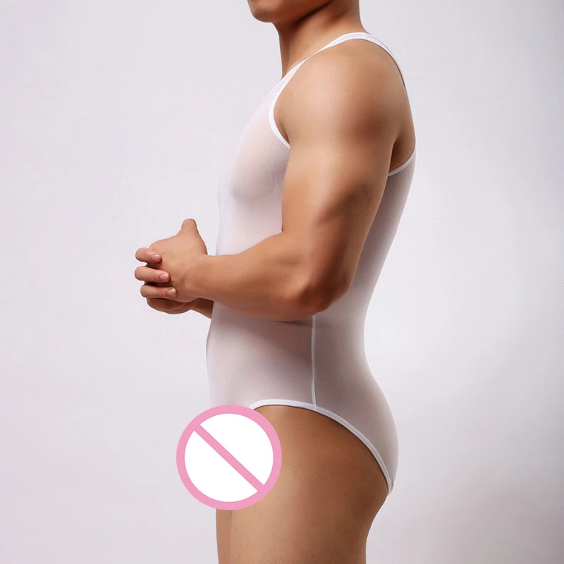 Сексуальные сетчатые мужские комбинезоны Корректирующее белье мужское