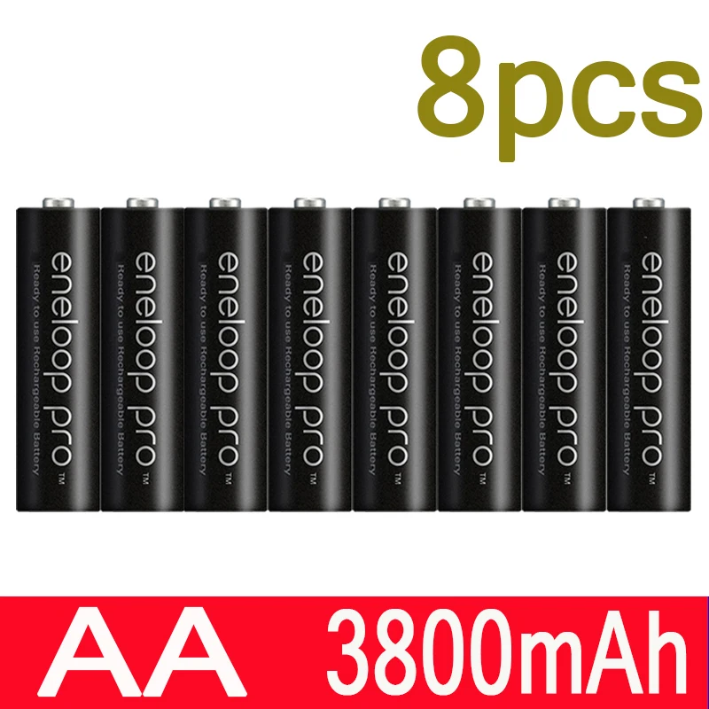 8 шт. батарея основная Pro AA 2500 MAH 1 2 V Ni MH камера игрушка фонарик предварительно