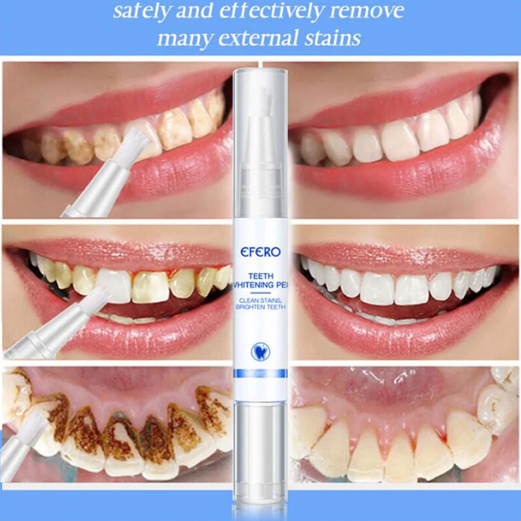 

5ml Teeth Whitening Pen Tooth Whitener Bleach Brush Plaque Stains Gel