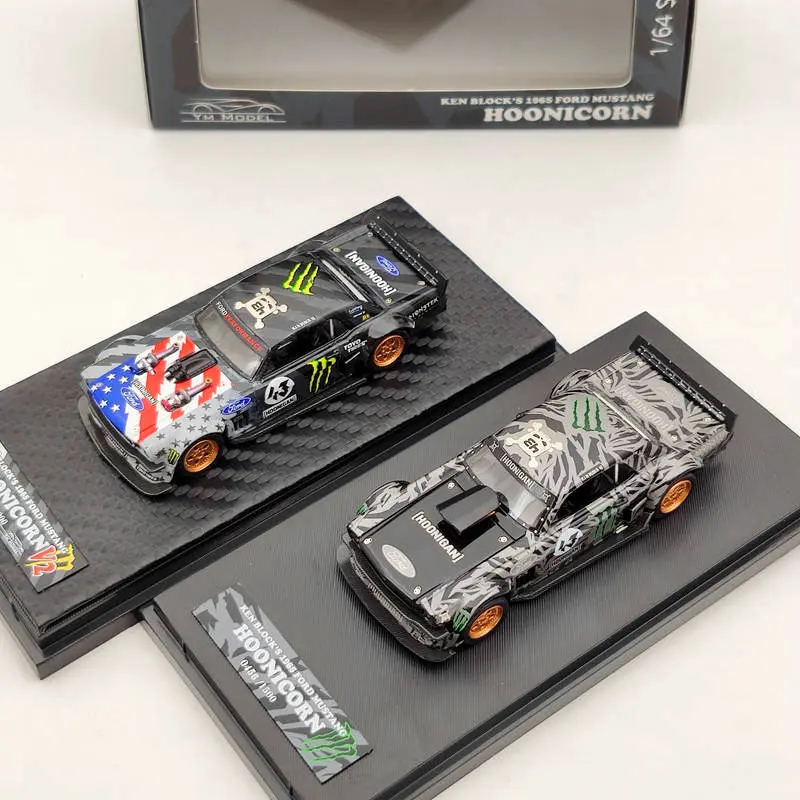 

YM Model 1:64 For Ford Mustang 1965 Ken Block's Hoonicorn #43 Resin Limited Edition Resin Models Car Toys Gift