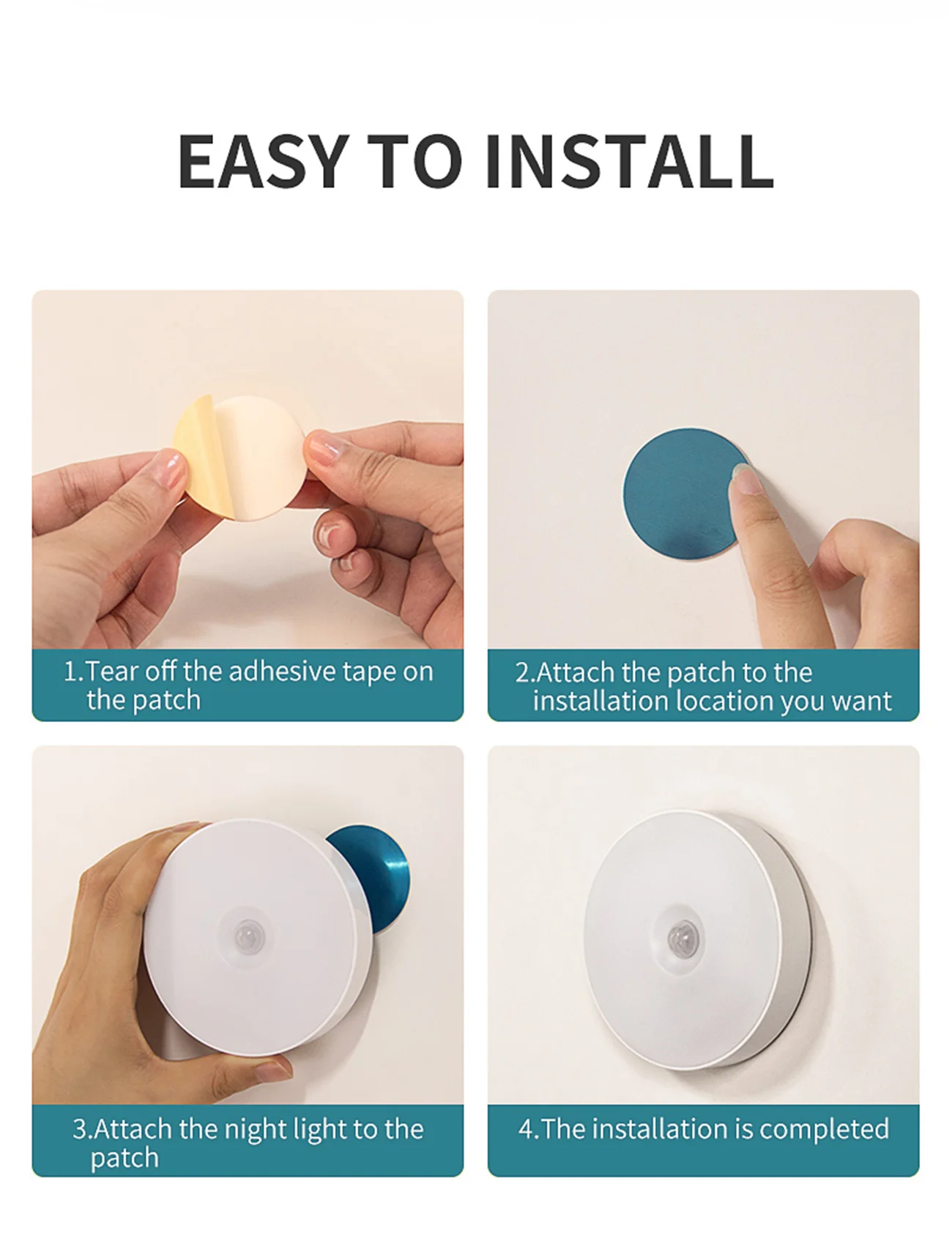 

2021 NEW Style RF Remote Control Small Intelligent Night Light