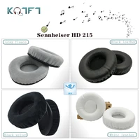kqtft flannel 1 pair of replacement ear pads for sennheiser hd 215 headset earpads earmuff cover cushion cups