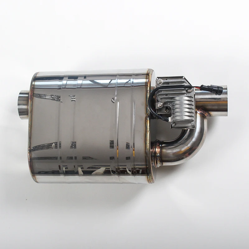 Автомобильная система выхлопных газов с дистанционным управлением двойной