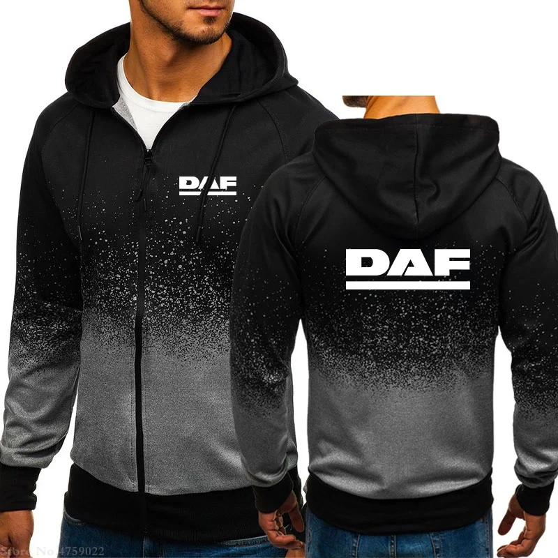 Мужские толстовки с капюшоном модная толстовка и длинным рукавом DAF тонкая