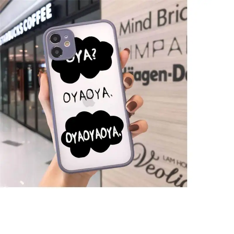 

Oya Oya Oya Haikyuu anime luxury design Phone Case matte transparent For iphone 7 8 11 12 plus mini x xs xr pro max cover