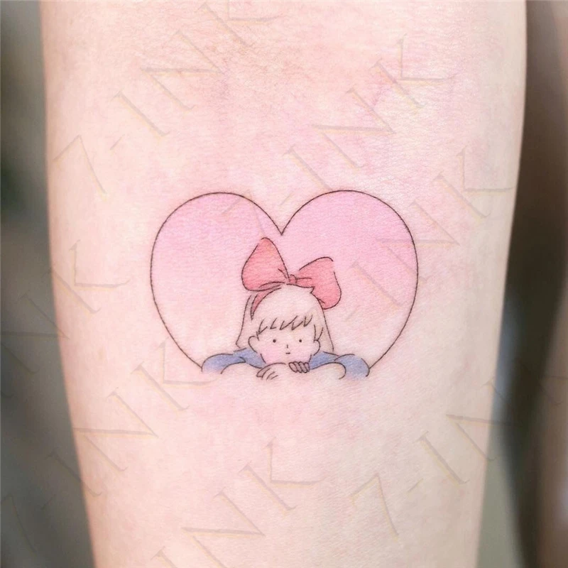 

Waterproof Temporary Tattoo Sticker Fit Double Girl Element Small Size The Body Art Flash Tatoo Fake Tatto for Woman Men
