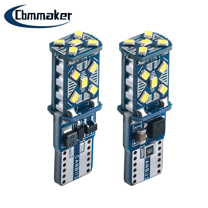 

2pcs Led Lights for Car T10 5W5 Light Promise Decoding Car Light Bulb Auto Decorative Light License Plate Light Brake Lights