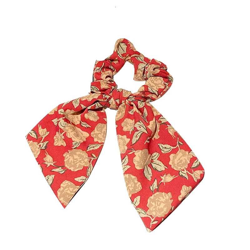 

Internet Celebrity Tie-up Hair Floral Streamer Hair Tie Rope Simple Ins Intestine Hair Ring Headdress Elegant Headband Women