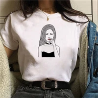 2021 new 90s girls t shirt women summer short sleeve koreaan fashion top tee tshirts aesthetic streetwear female ladies clothing